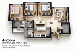 Blk 421C Northshore Straitsview (Punggol), HDB 4 Rooms #625594021